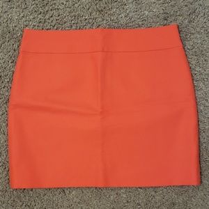 JCrew coral mini skirt